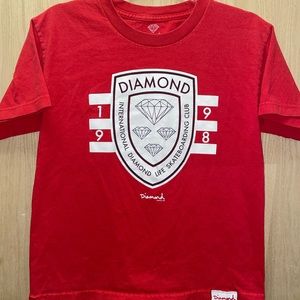 Red Graphic Diamond Supply Co. Shirt